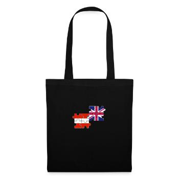 Autriche Royaume-Uni Drapeau Autrichiens britanniques - Sac en tissu - noir - Devant