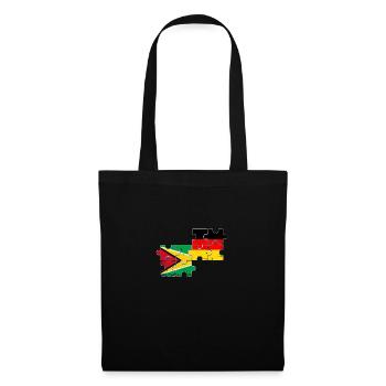 Guyane Allemagne Vintage drapeau allemand guyanais - Sac en tissu - noir - Devant