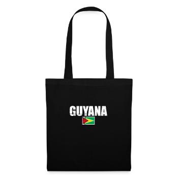 Guyane Vintage Guyanais drapeau guyanais - Sac en tissu - noir - Devant