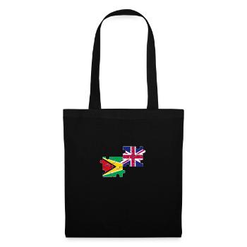 Guyana UK Flag British Guyanese - Tote Bag - black - Front