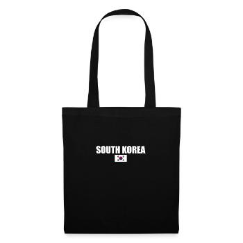 Corée du Sud Corée du Sud Drapeau coréen - Sac en tissu - noir - Devant