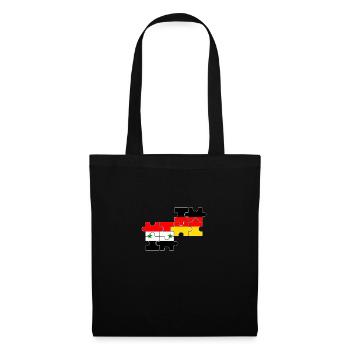 Syrie Allemagne Drapeau Allemand Syrien - Sac en tissu - noir - Devant