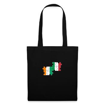 Côte d’Ivoire Italie Drapeau Italie Ivoirien - Sac en tissu - noir - Devant