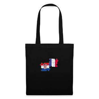 Croatia France Flag French Croatia - Tote Bag - black - Front