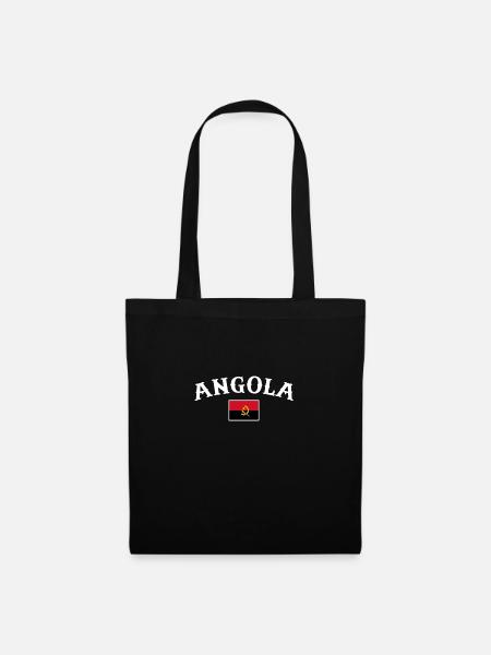 Angola Angolanische Flagge Angolaner - Stoffbeutel - Schwarz