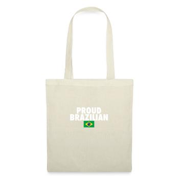 Fier Brésil Brésil Drapeau brésilien - Sac en tissu - nature - Devant