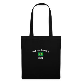 Rio de Janeiro Brésil Brésil Drapeau - Sac en tissu - noir - Devant
