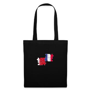 Bahrain France Flag of Bahraini - Tote Bag - black - Front