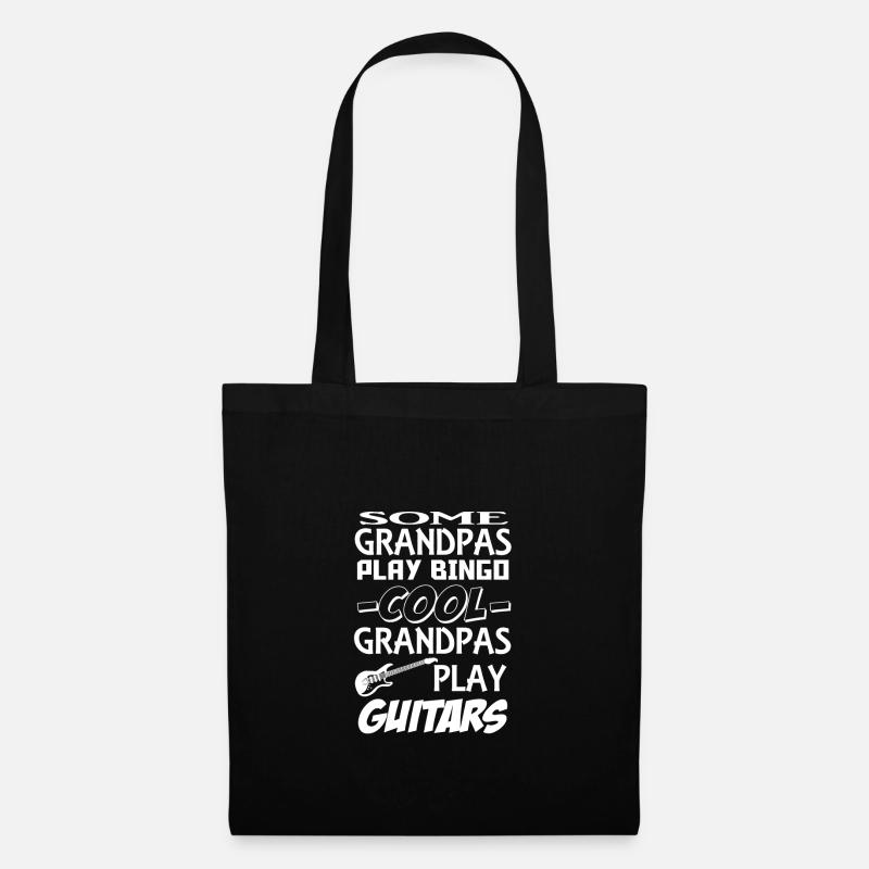 Some Grandpas play bingo cool grandpa play guitars - Stoffbeutel - Schwarz