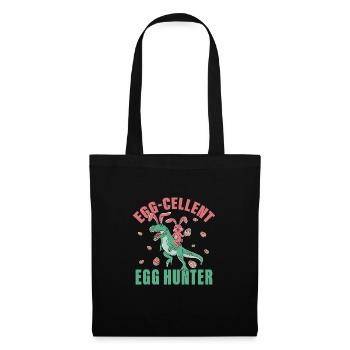 Chasseur d’œufs - Sac en tissu - noir - Devant