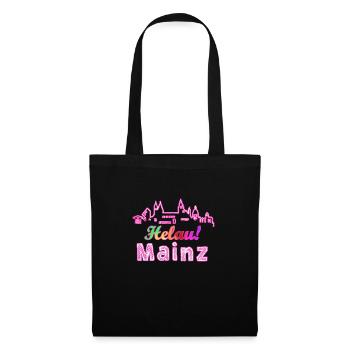 helau mainz,helau,mainz,karneval,skyline - Stoffbeutel - Schwarz - Vorne