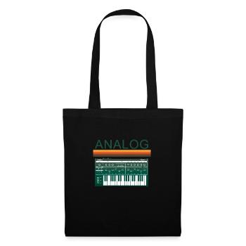 Synthétiseur Vintage Analogique - Sac en tissu - noir - Devant