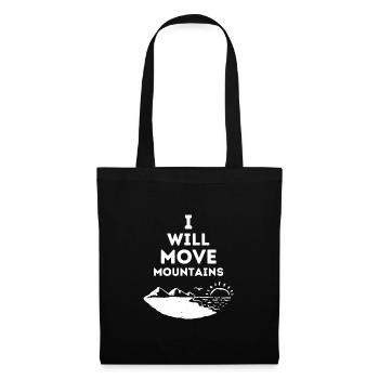I will Move Mountains Christian gift - Tote Bag - black - Front