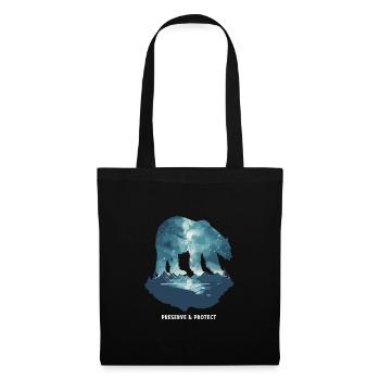 Preserrve & Protect Ours polaire Ours polaire - Sac en tissu - noir - Devant