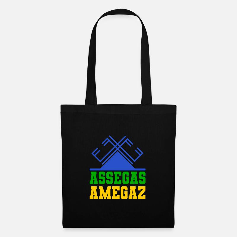 Assegas amegaz - Stoffbeutel - Schwarz