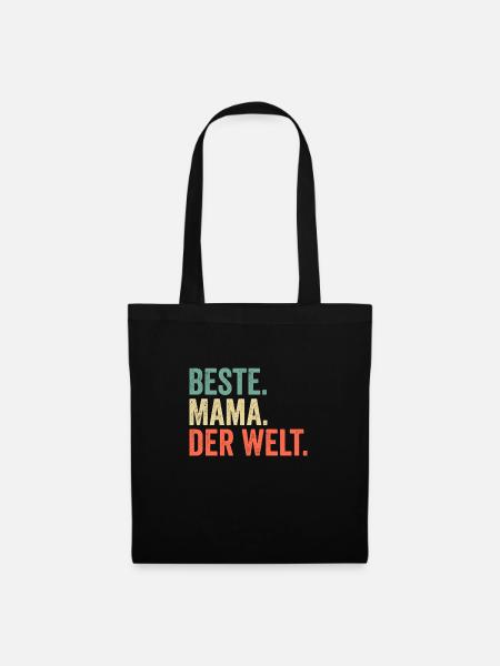 Beste Mama Der Welt - Stoffbeutel - Schwarz