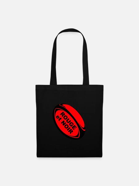 Red and Black - Tote Bag - black