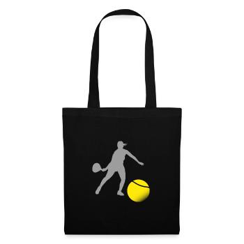 Femme Padel - Sac en tissu - noir - Devant