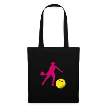 Femme Padel - Sac en tissu - noir - Devant