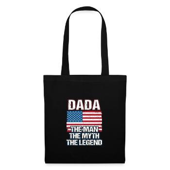 Dada - The Man The Myth The Legend Dad Grandpa - Sac en tissu - noir - Devant
