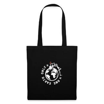 One earth only (white) - Tote Bag - black - Front