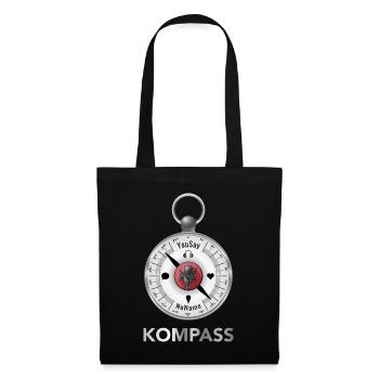 Kompass - Stoffbeutel - Schwarz - Vorne