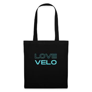 Love vélo - Sac en tissu - noir - Devant