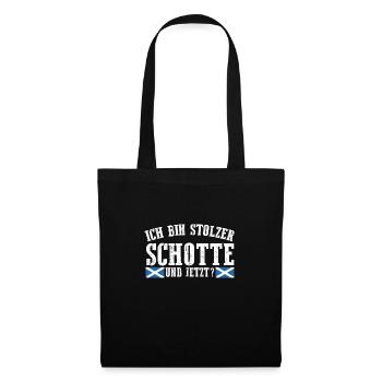 Schotten Schottisch Schottland - Stoffbeutel - Schwarz - Vorne