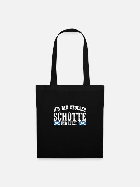 Schotten Schottisch Schottland - Stoffbeutel - Schwarz