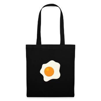 Fried egg egg eggs gift - Tote Bag - black - Front