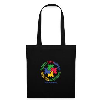 Respect Love Support Autism Awareness Month - Tote Bag - black - Front