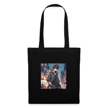 Anime cute boy - Tote Bag - black - Front