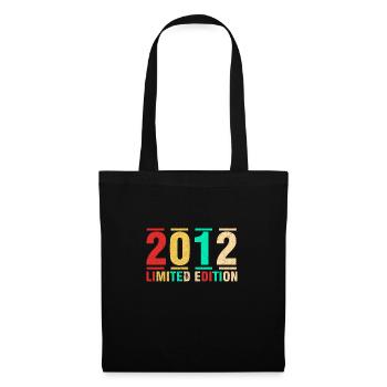 Geburtstagsgeschenk 2012 Limited Edition 2012 - Stoffbeutel - Schwarz - Vorne