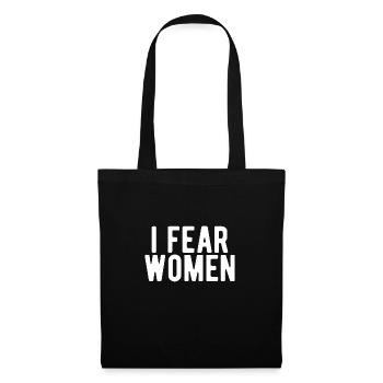 J’ai peur des femmes J’ai peur des femmes - Sac en tissu - noir - Devant