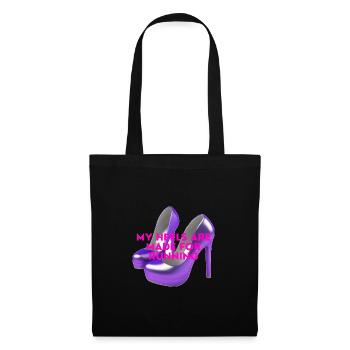 My Heels are made for running - Stoffbeutel - Schwarz - Vorne