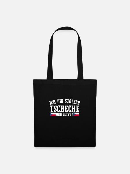 Tschechen Tschechisch Tschechien - Stoffbeutel - Schwarz