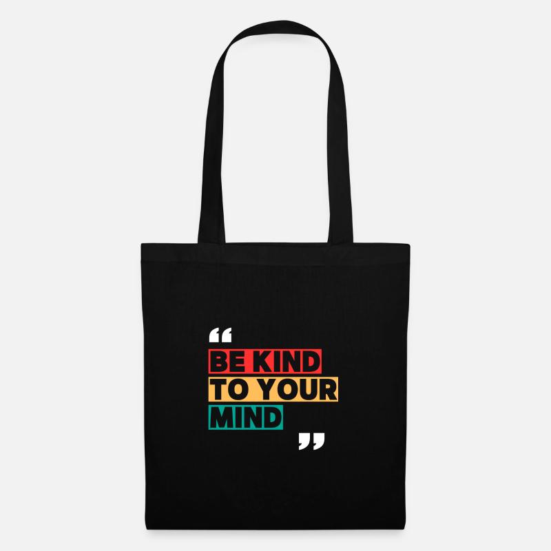Be kind - Stoffbeutel - Schwarz