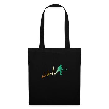Hockey Players Heartbeat Hockey - Tote Bag - black - Front