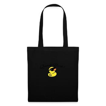 Femmes Quak Yeah Funny Duck - Sac en tissu - noir - Devant