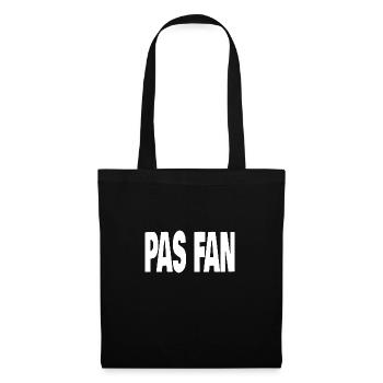 pas fan - Sac en tissu - noir - Devant