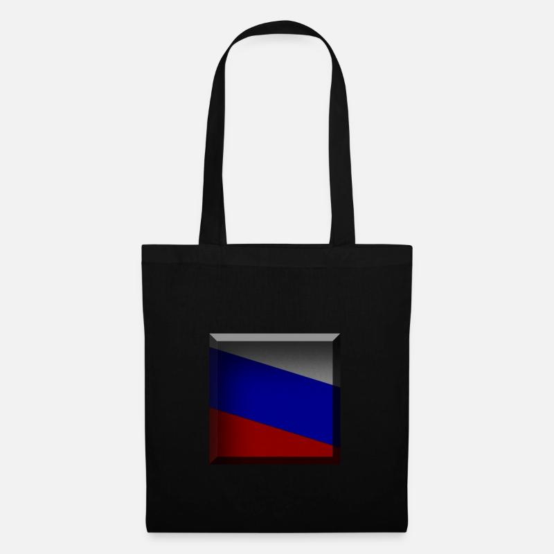Russische Flage - Stoffbeutel - Schwarz