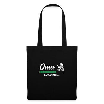 Oma loading - Stoffbeutel - Schwarz - Vorne
