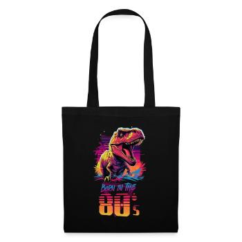 Born in the 80s - Stoffbeutel - Schwarz - Vorne