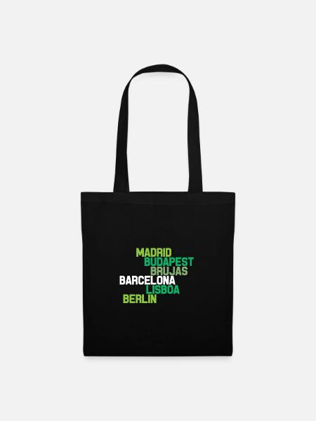 EUROPEAN CITIES - Tote Bag - black