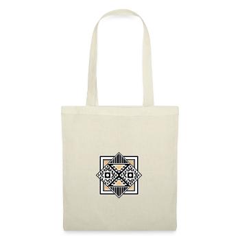 Motif Africain | Afrique Design | Noir et Blanc - Sac en tissu - nature - Devant