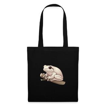 Realistic Tree Frog Soft Illustration - Tote Bag - black - Front