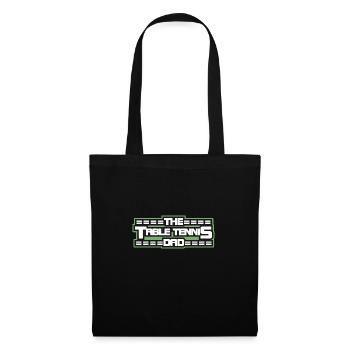 Le papa tennis de table - Papa Lustig - Sac en tissu - noir - Devant