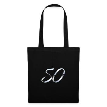 Argent 50 - Sac en tissu - noir - Devant