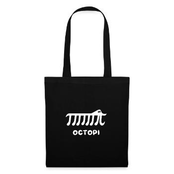 Funny Pi Math Design - Octopi math - Sac en tissu - noir - Devant