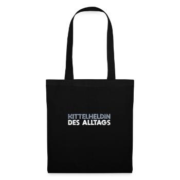 Kittelheldin Des Alltags - Stoffbeutel - Schwarz - Vorne